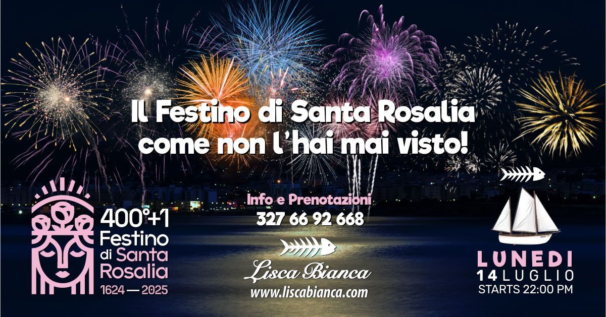 Il Festino di Santa Rosalia a bordo del veliero Lisca Bianca